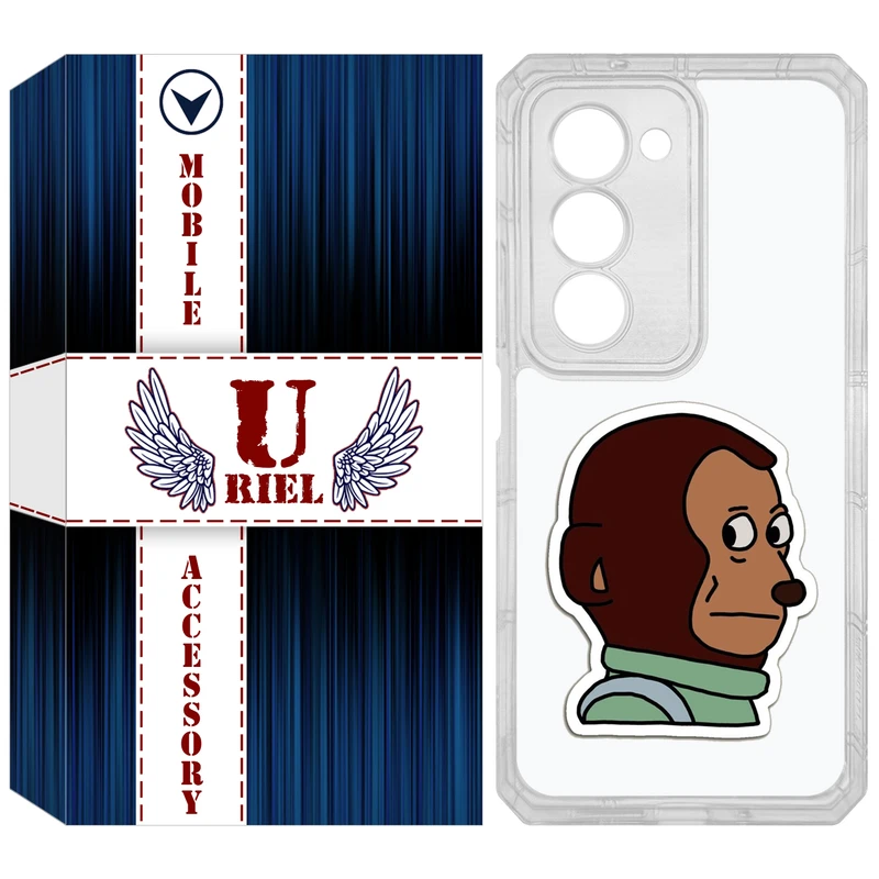 کاور یوریل مدل Clear کد 88 طرح میمون مناسب برای گوشی موبایل شیائومی Redmi 15 4G