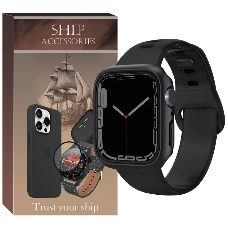 کاور شیپ مدل Privacy Guard SH مناسب برای اپل واچ Series 9 Aluminum 41mm / Series 8 Aluminum 41mm / Series 7 Aluminum 41mm