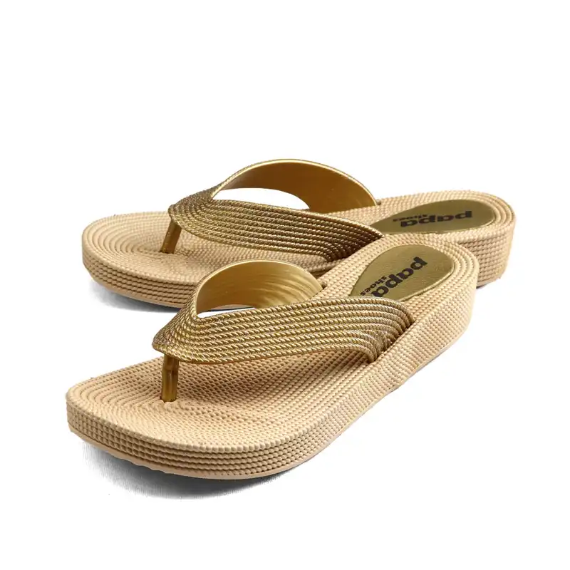 دمپایی لاانگشتی زنانه پاپا مدل  ترمه پلاس کد 81