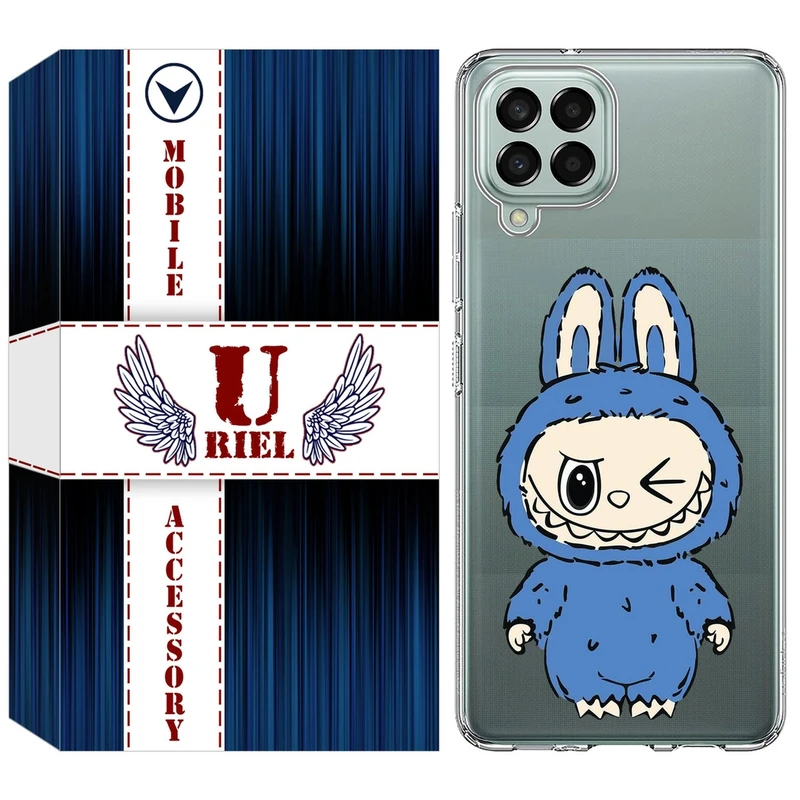 کاور یوریل قاب مدل Clear کد 116 طرح لبوبو Labubu مناسب برای گوشی موبایل سامسونگ Galaxy A12 / A12 Nacho / M12