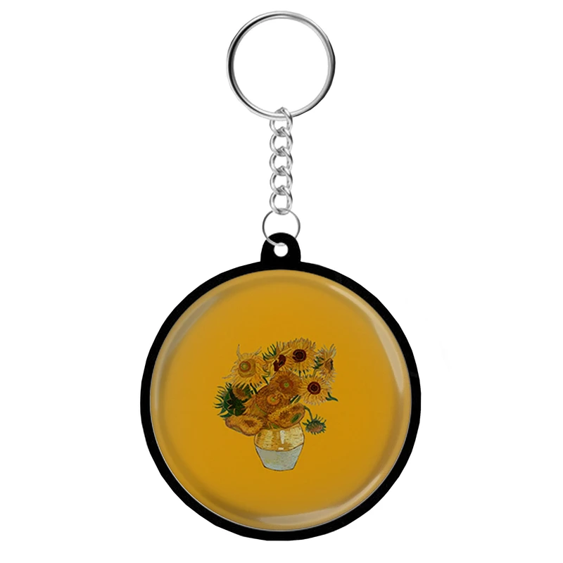 جاکلیدی مدل دوطرفه طرح نقاشی گل‌های آفتابگردان از ون گوگ کد s15165