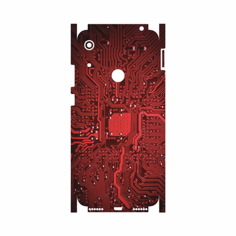 برچسب پوششی ماهوت مدل Red Printed Circuit Board-FullSkin مناسب برای گوشی موبایل هوآوی Y6s 2019