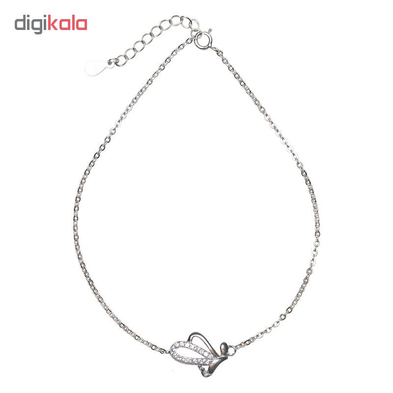 پابند نقره زنانه شهر جواهر مدل SJS-AN040