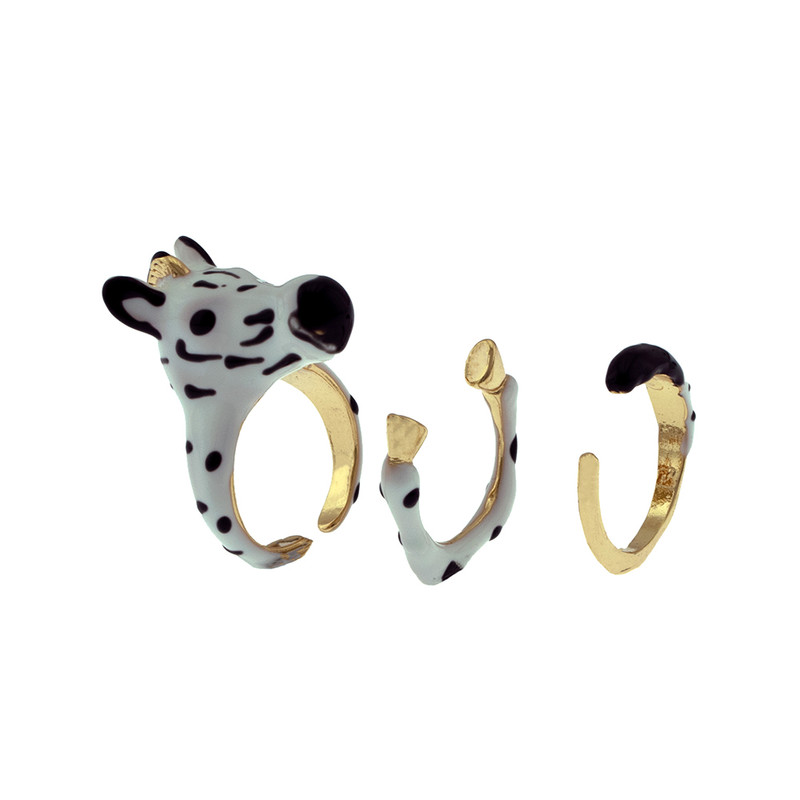 انگشتر زنانه برانت مدل گورخر بسته سه عددی انگشتر زنانه برانت مدل گورخر بسته سه عددی