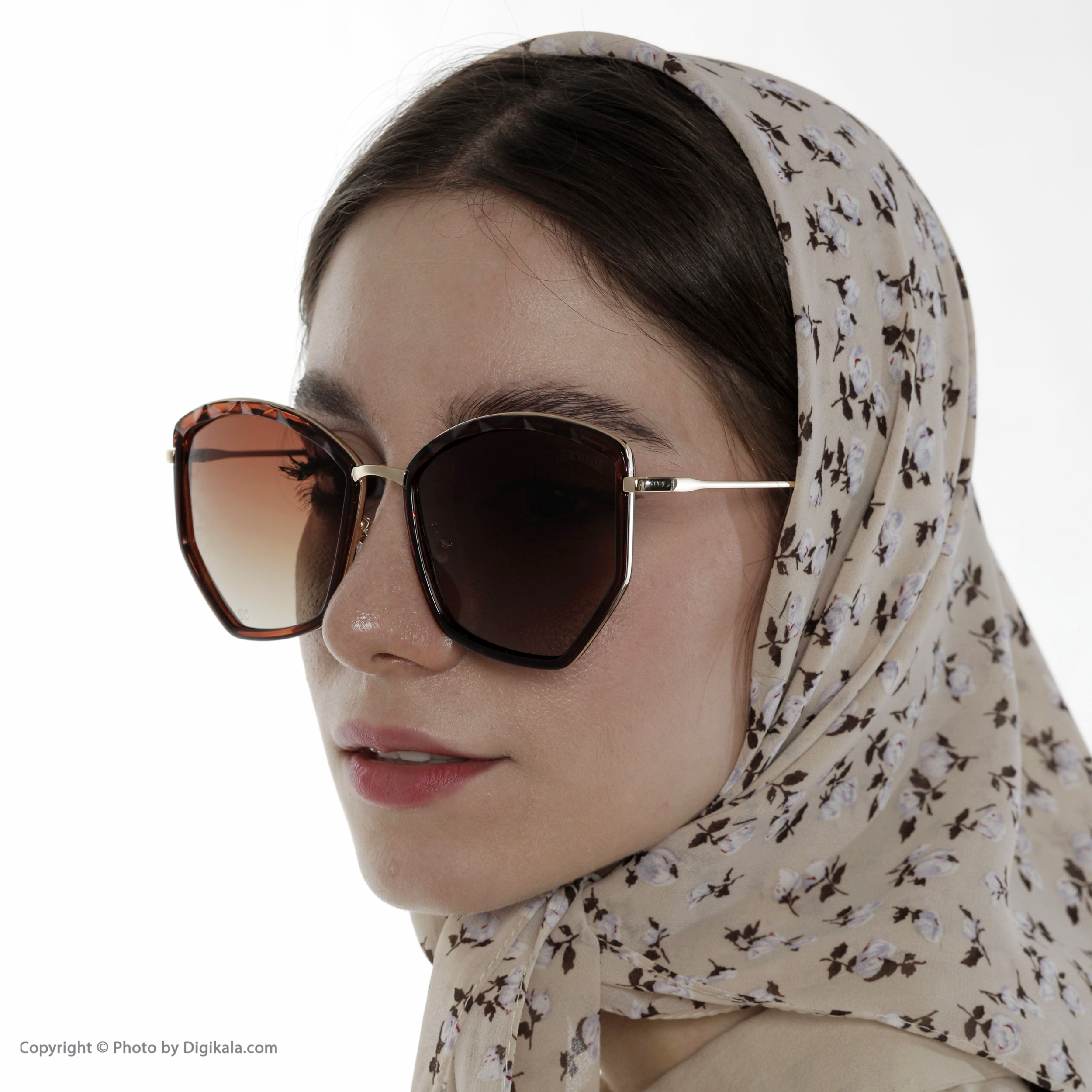 عینک آفتابی زنانه سانکروزر مدل 6015 br -  - 9