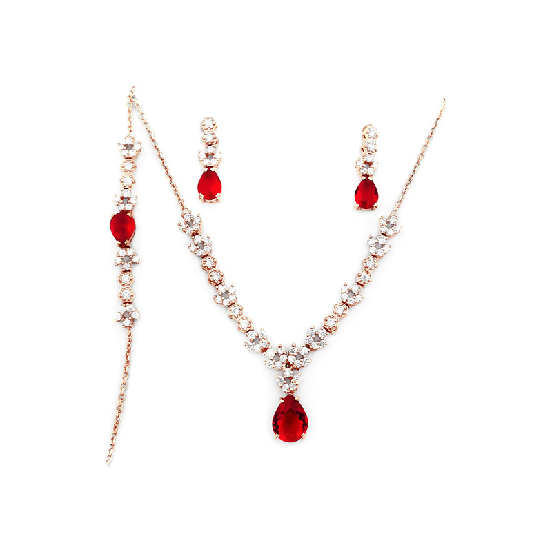 نیم ست نقره زنانه مدل S052rRo