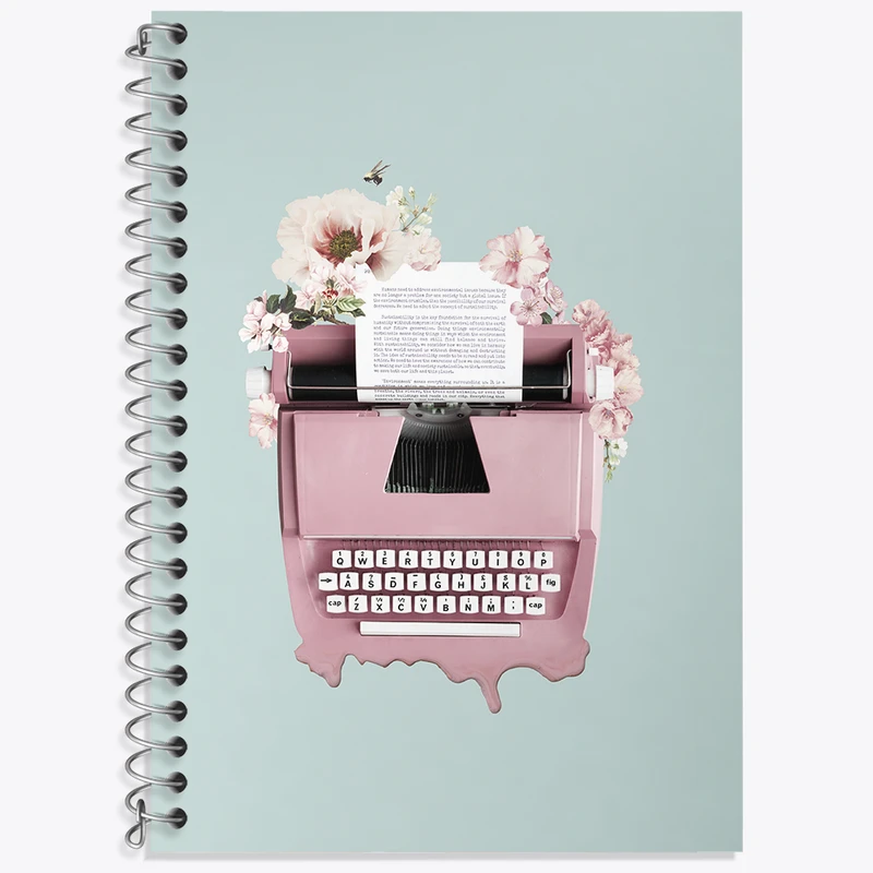 دفتر نت موسیقی 50 برگ خندالو طرح ماشین تایپ کد N2559