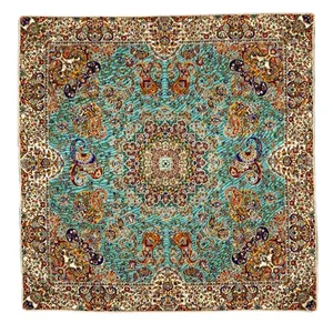 رومیزی ترمه مدل ابریشم طرح هشت بهشت کد FZR