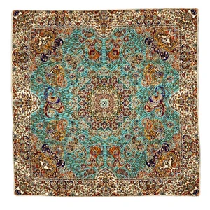 رومیزی ترمه مدل ابریشم طرح هشت بهشت کد FZR