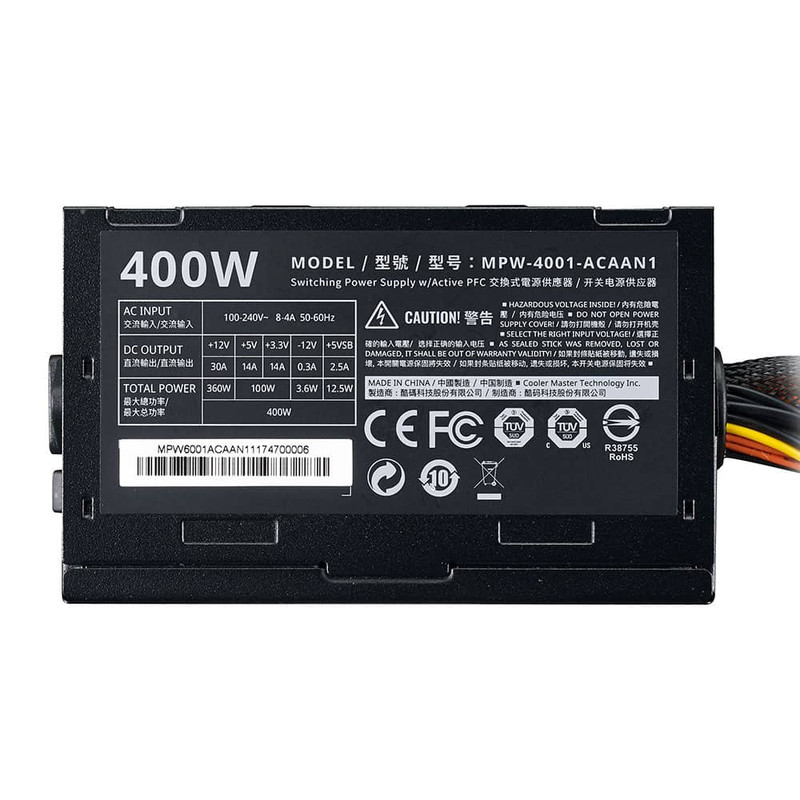 منبع تغذیه کامپیوتر کولر مستر مدل ELITE 400W - V3 3