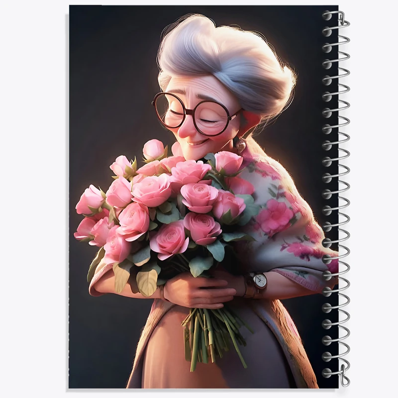 دفتر مشق 50 برگ خندالو طرح روز مادر کد F5796