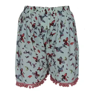 شلوارک زنانه مدل نخی طرح پروانه