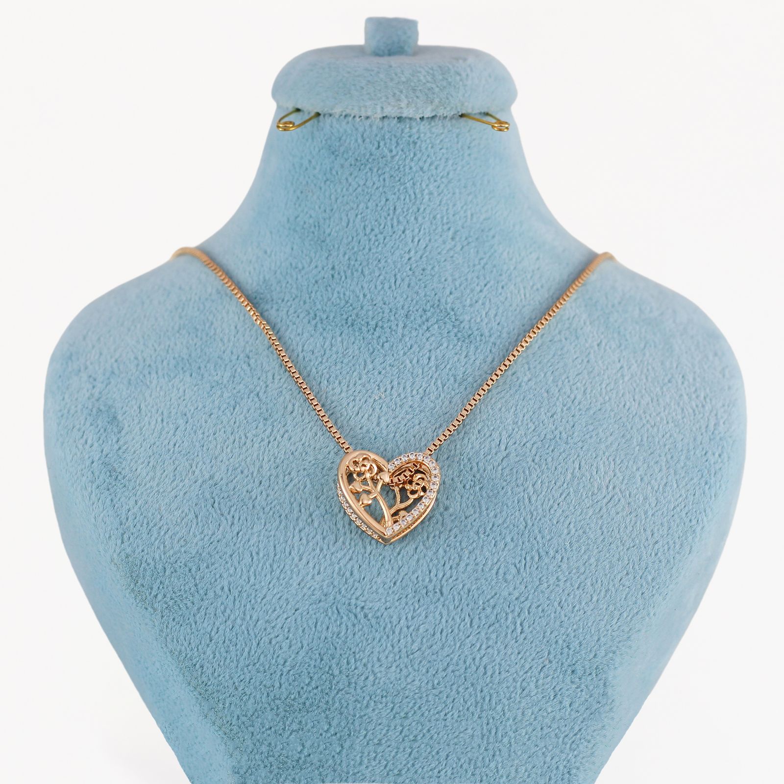 گردنبند زنانه ژوپینگ مدل گل کد N554E -  - 1