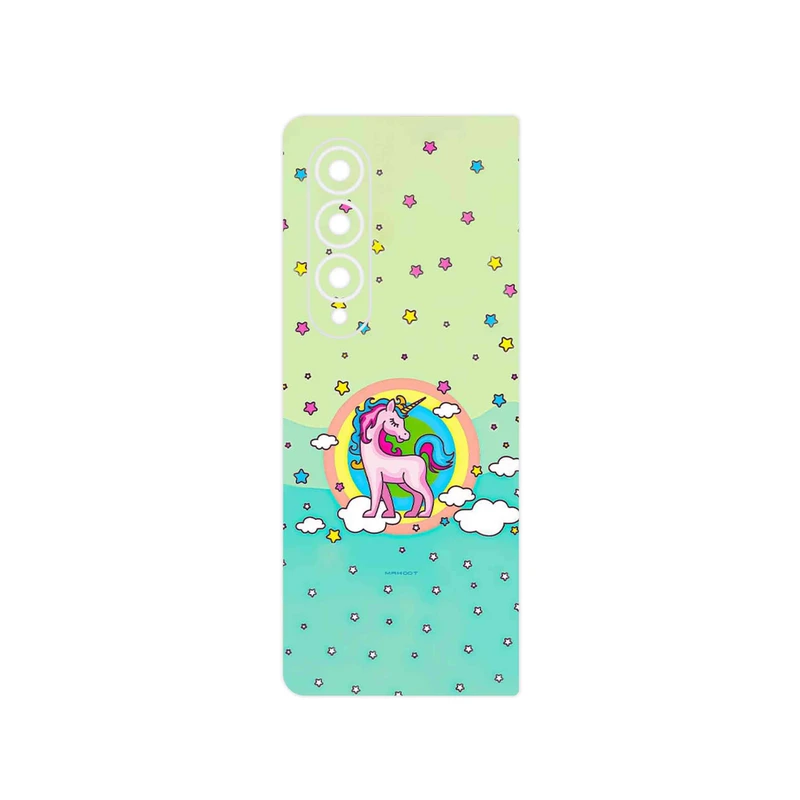 برچسب پوششی ماهوت مدل Rainbow unicorn adventure مناسب برای گوشی موبایل سامسونگ Galaxy Z Fold4