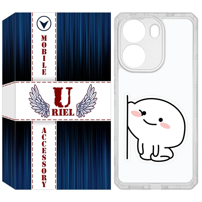 کاور یوریل مدل Clear کد 93 طرح لوس مناسب برای گوشی موبایل شیائومی Poco X7 Pro