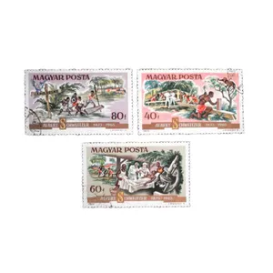 تمبر یادگاری مدل ورزشی مجارستان  کد DS4182 مجموعه 3 عددی