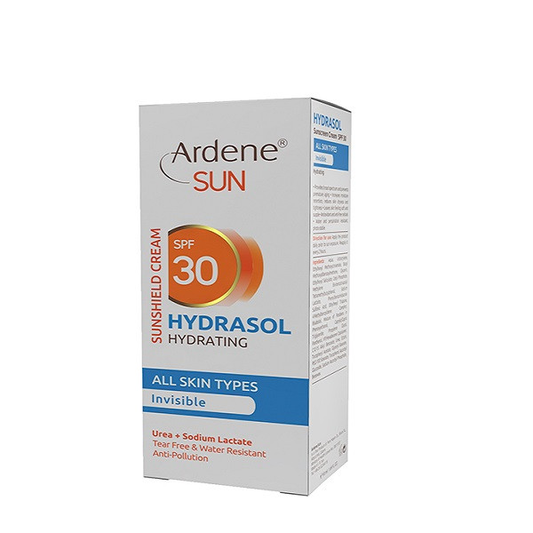 کرم ضد آفتاب بدون رنگ آردن SPF 30 مدل HYDRASOL مناسب انواع پوست حجم 50 میلیلیتر کرم ضد آفتاب بدون رنگ آردن SPF 30 مدل HYDRASOL مناسب انواع پوست حجم 50 میلیلیتر