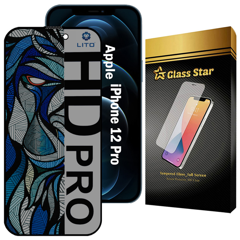 محافظ صفحه نمایش گلس استار مدل LITOPRVG مناسب برای گوشی موبایل اپل iPhone 12 Pro