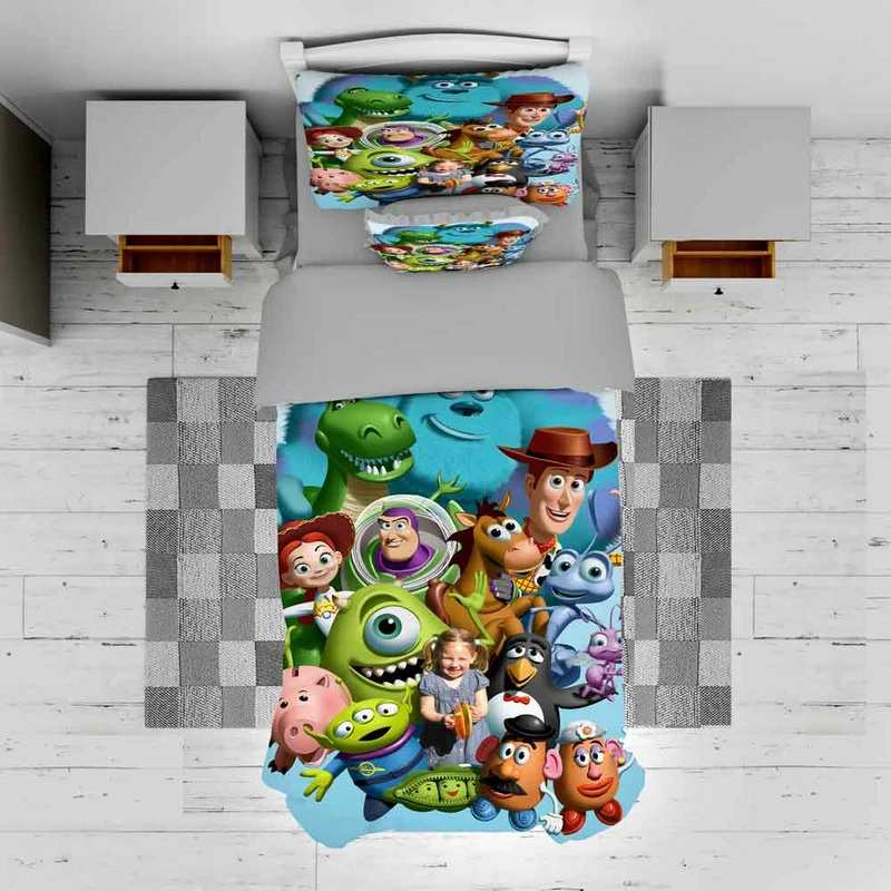 سرویس روتختی مدل Toy story TXY759 تک نفره 5 تکه