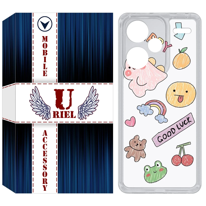 کاور یوریل مدل Clear کد 10 طرح نقاشی مناسب برای گوشی موبایل شیائومی Redmi Note 13 Pro Plus