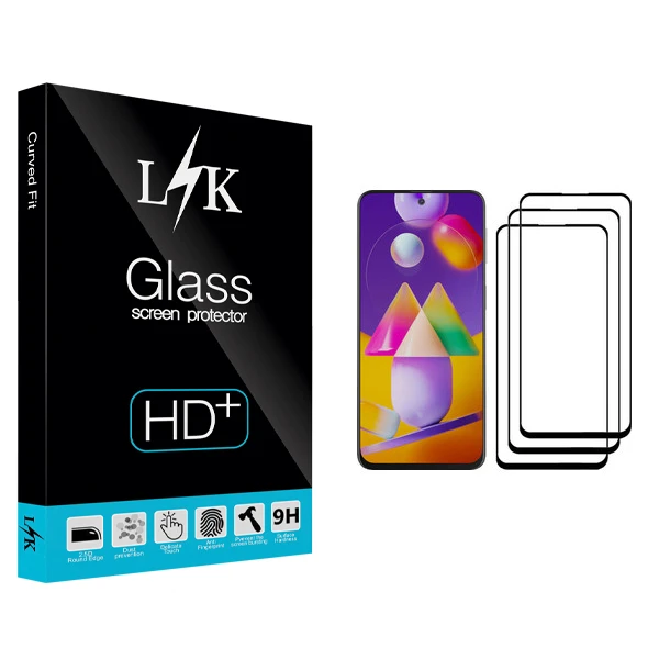 محافظ صفحه نمایش ال کی مدل +LITE مناسب برای گوشی موبایل سامسونگ Galaxy M31s بسته سه عددی