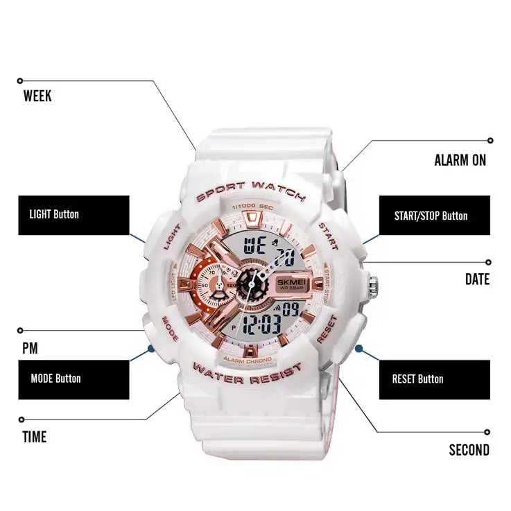 ساعت مچی دیجیتال زنانه اسکمی مدل 1688WT