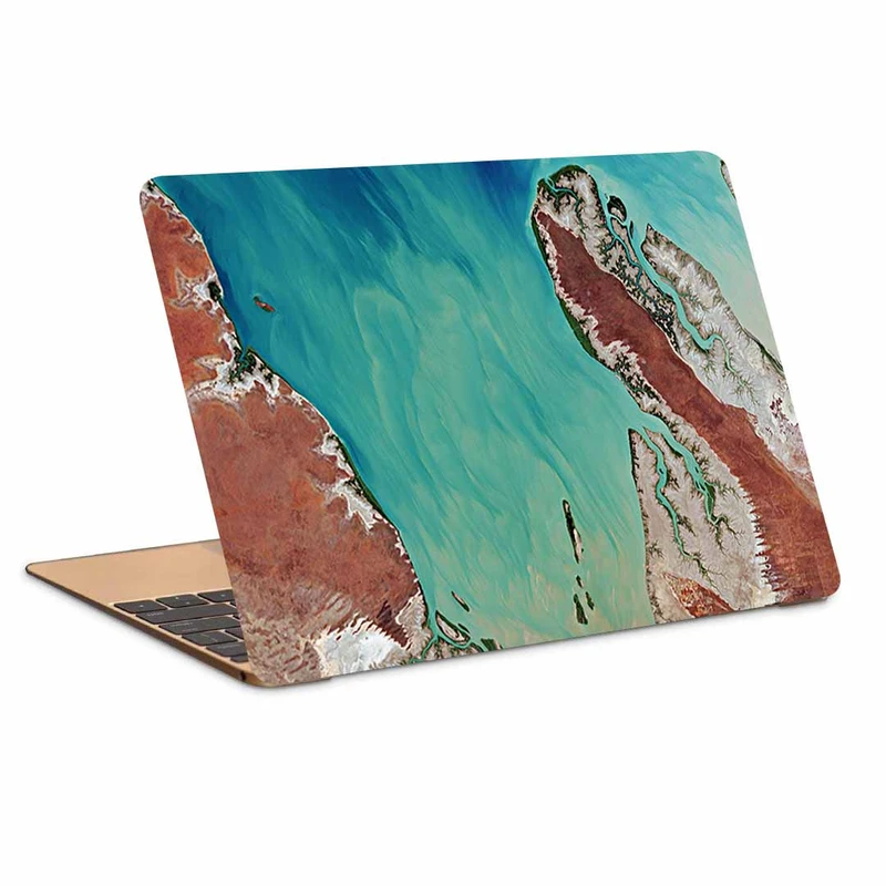 استیکر لپ تاپ طرح land sea mainland کد N-320 مناسب برای لپ تاپ 15.6 اینچ