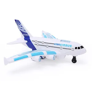 هواپیما بازی کنترلی مدل ایرباس طرح A380 چراغدار کد 01
