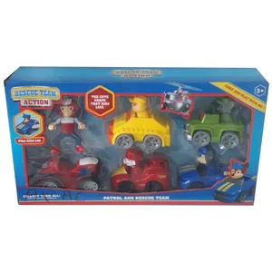 اسباب بازی مدل سگهای نگهبان با ماشین مجموعه 5 عددی