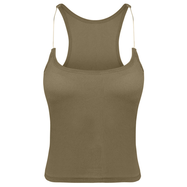 کراپتاپ زنانه ماییلدا مدل بند سیلیکونی پددار کد 4980