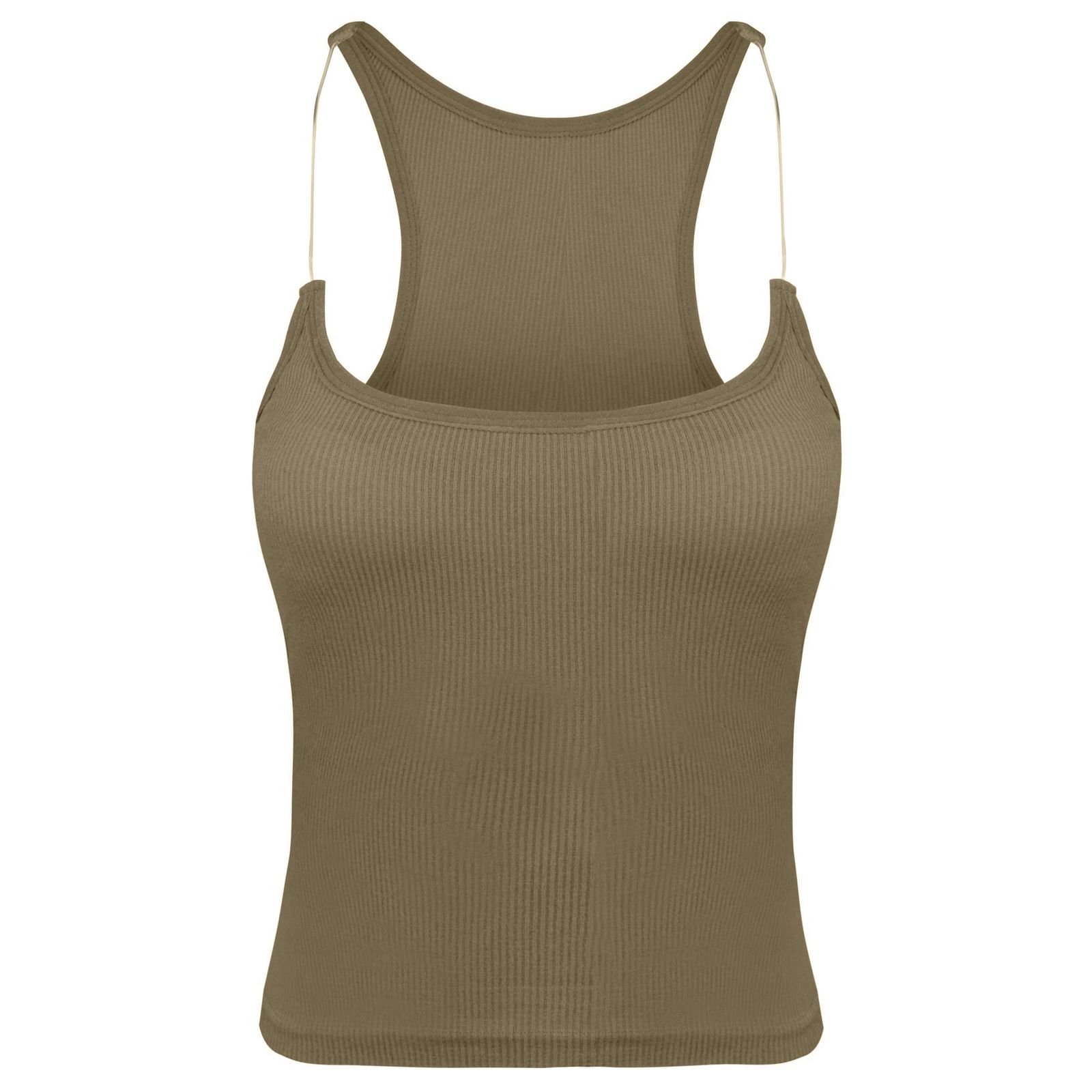 کراپتاپ زنانه ماییلدا مدل بند سیلیکونی پددار کد 4980 - - 2