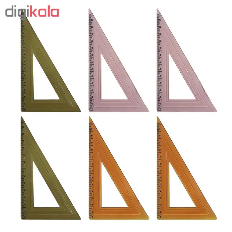 گونیا 15 سانتی متر کد 46 بسته 6 عددی