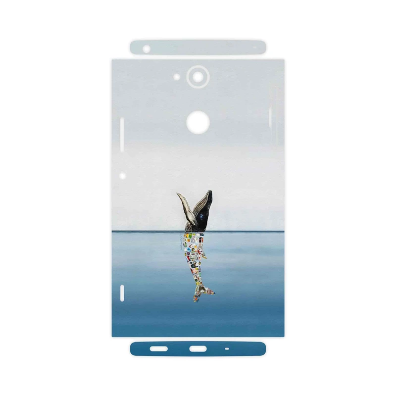 برچسب پوششی ماهوت مدل Collage of Sea Trash-FullSkin مناسب برای گوشی موبایل سونی Xperia XA2