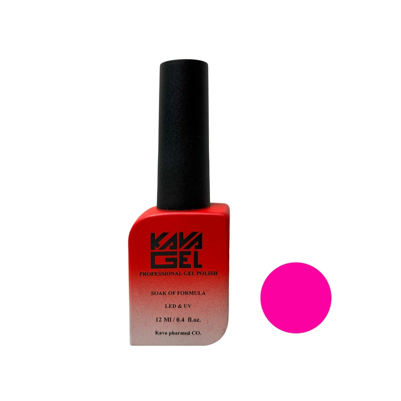 لاک ژل براق ناخن کاواژل مدل NEW شماره 172 رنگ صورتی روشن