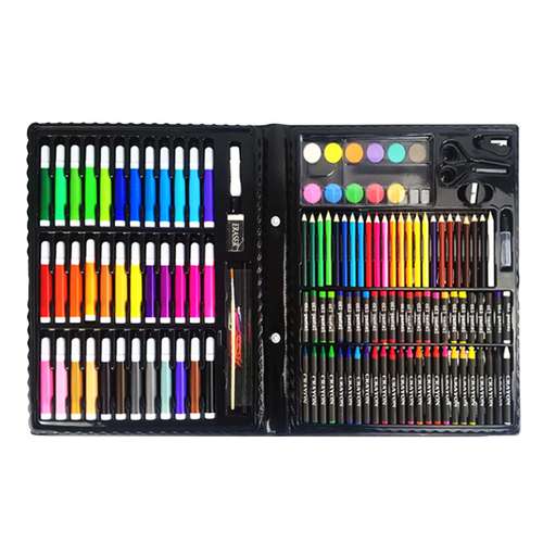 بسته لوازم تحریر مدل دنیای هنر مجموعه 150 عددی