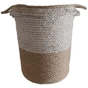 گلدان طرح پلاستیکی روکش کنفی مدل N02