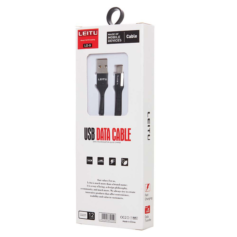 کابل تبدیل USB به لایتنینگ لیتو مدل LD-9 طول 1 متر