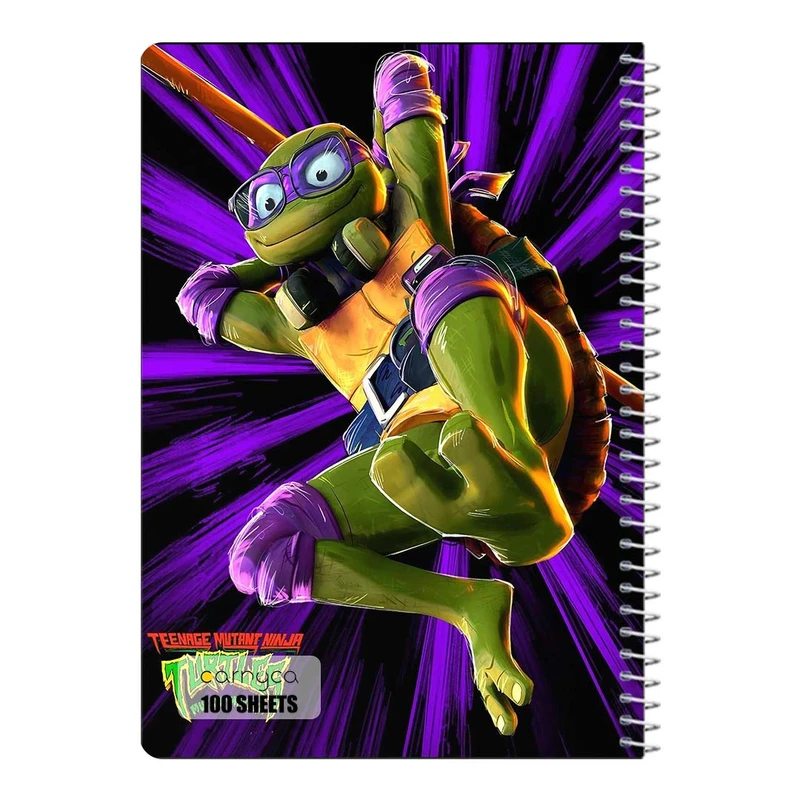 دفتر مشق 100 برگ سیمی کارنیکا طرح لاک پشت های نینجا Teenage Mutant Ninja Turtles کد 97561