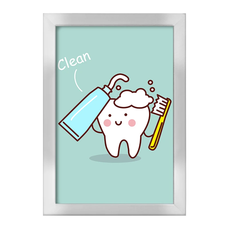 تابلو خندالو طرح دندان و دندان پزشکی کودکانه کد 36701