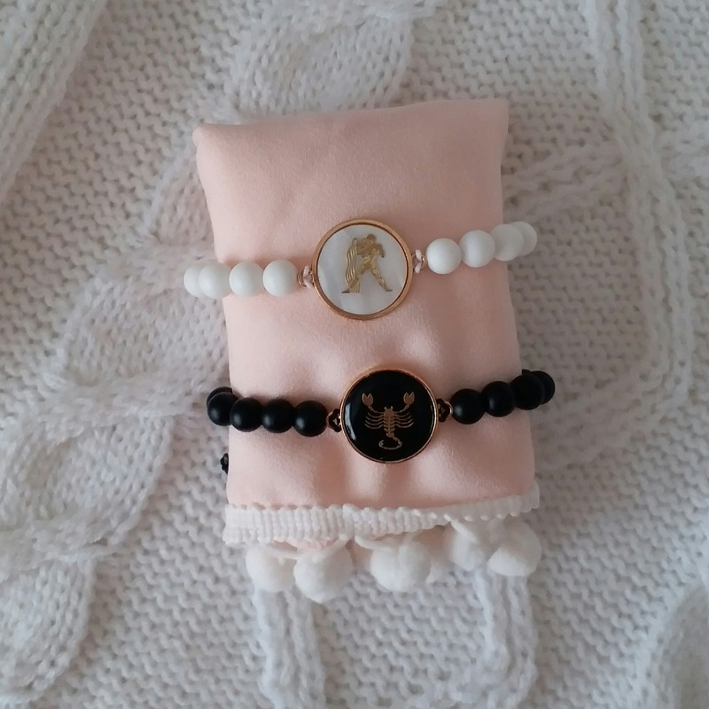 دستبند مدل ماه تولد بهمن و آبان F0137 مجموعه 2 عددی