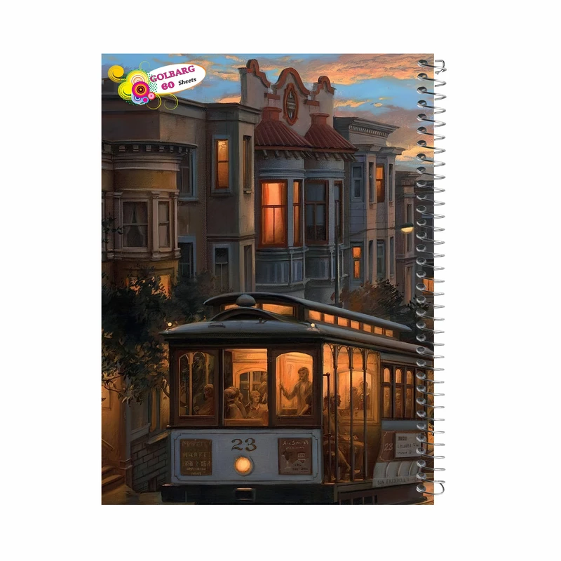 دفتر مشق 60 برگ گلبرگ طرح دانشجویی کد 601724