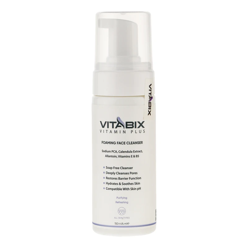 فوم شستشو صورت ویتابیکس مدل Purifying & Refreshing مناسب انواع پوست حجم 150 میلی لیتر