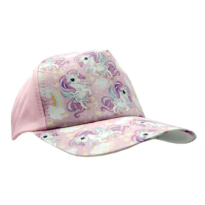 کلاه کپ دخترانه طرح اسب تک شاخ کد 51639