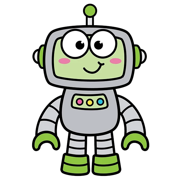 استیکر پارچه و لباس پاد آفرین طرح ربات کارتونی کد 844