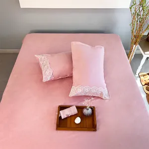 سرویس ملحفه صفاهوم مدل کلارا دو نفره 3 تکه