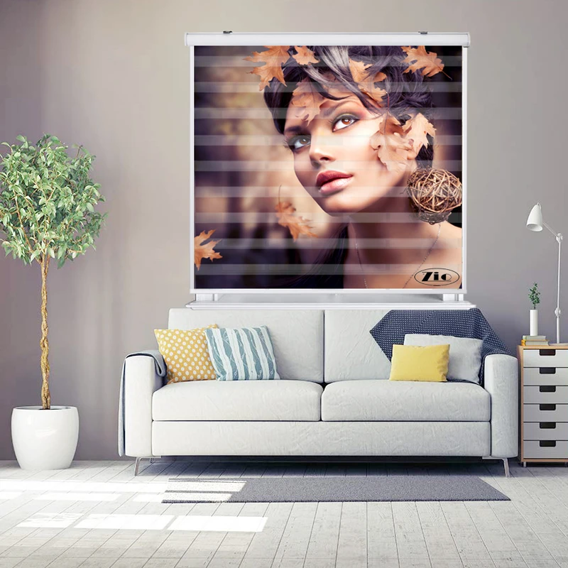 پرده زبرا زیو کد W4007 سایز 150X150 سانتی متر