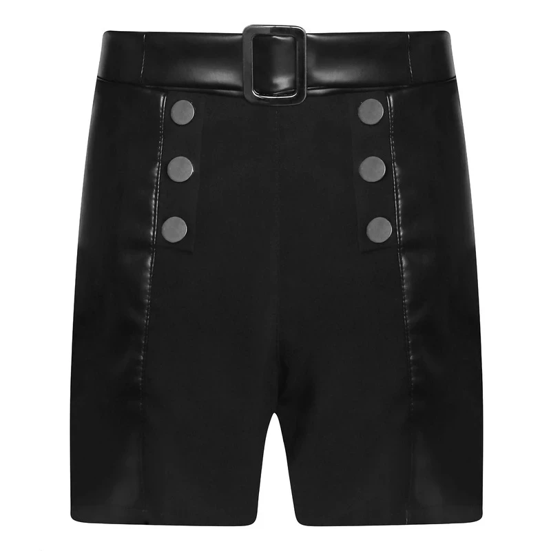 شلوارک دخترانه مدل چرم کد 814