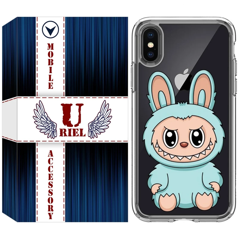 کاور یوریل مدل Clear کد 144 طرح لبوبو مناسب برای گوشی موبایل اپل iPhone X / XS