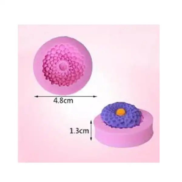 قالب فوندانت بهگز مدل گل داوودی صدپر