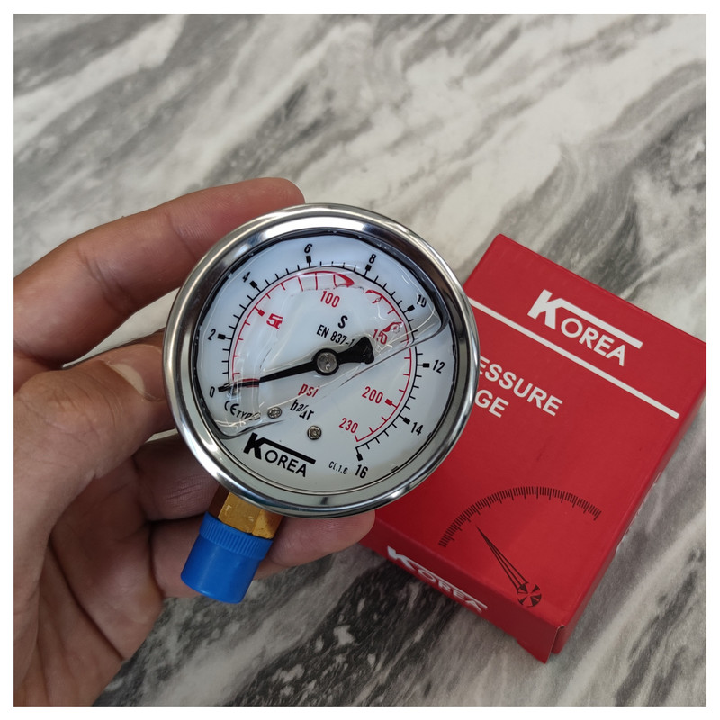 گیج فشار کره مدل 6cm-down-16bar